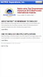 Mobile Screenshot of natrixseparations.com