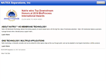 Tablet Screenshot of natrixseparations.com